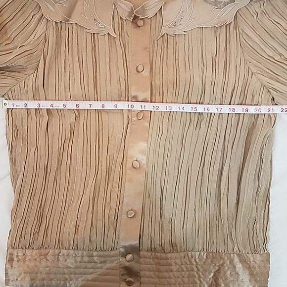 Stanley Nelson Silk Blouse L - Picture 5 of 8